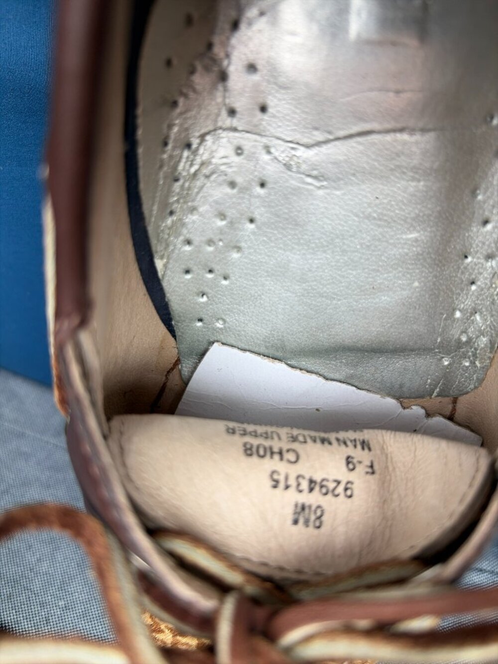 Sperry Top-Sider Authentic Original Faux Fur Houndstooth Plaid Boat Shoes size 8 - Picture 10 of 11